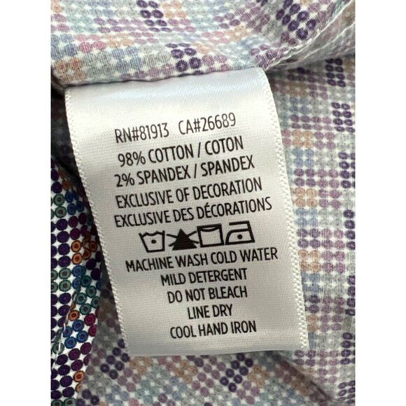 Robert Graham Men Tailored Fit Multicolored Long Sleeve Shirt Size S - Picture 9 of 9